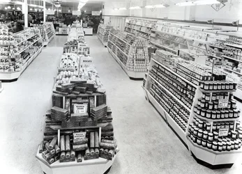 Interior of a Woolworths store